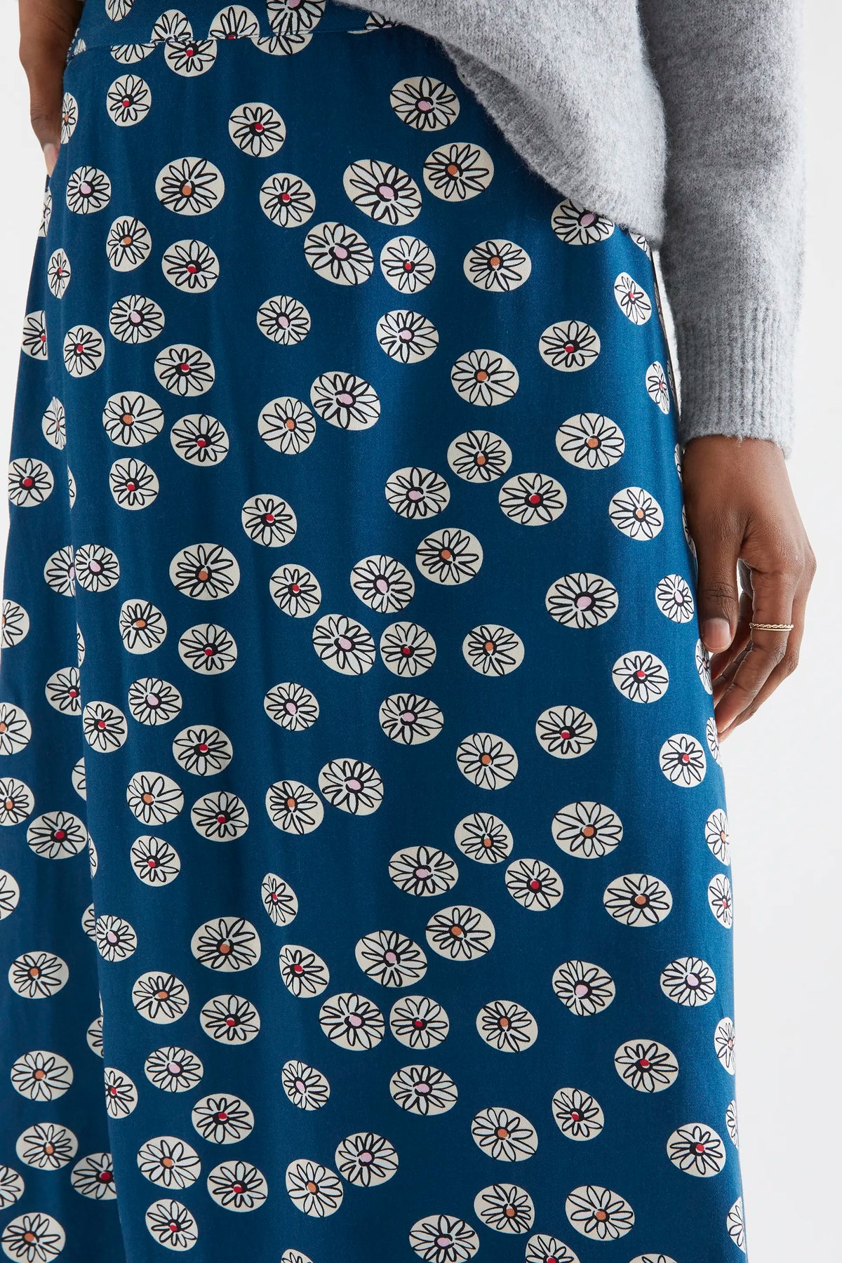 Falda midi con estampado Carthamus