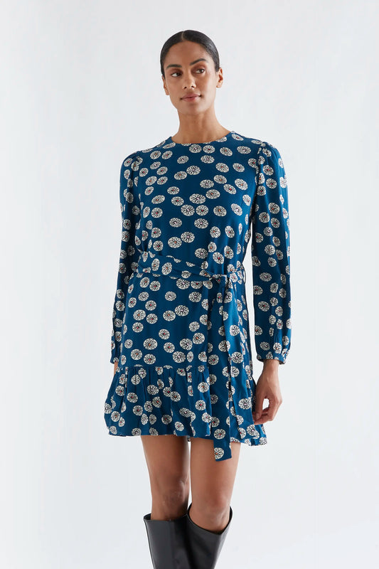 Vestido corto con estampado Carthamus