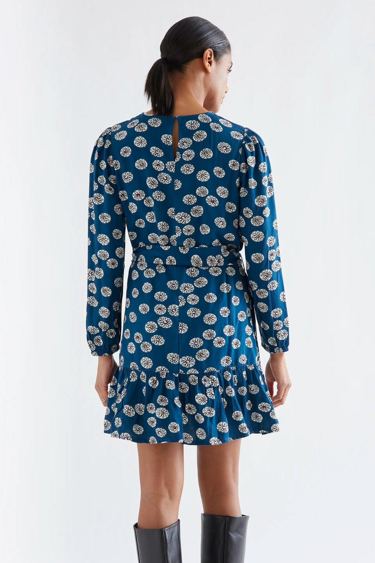 Vestido corto con estampado Carthamus
