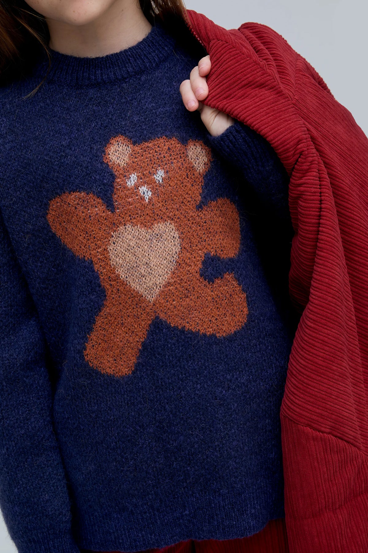 Jersey de niña con estampado Oso