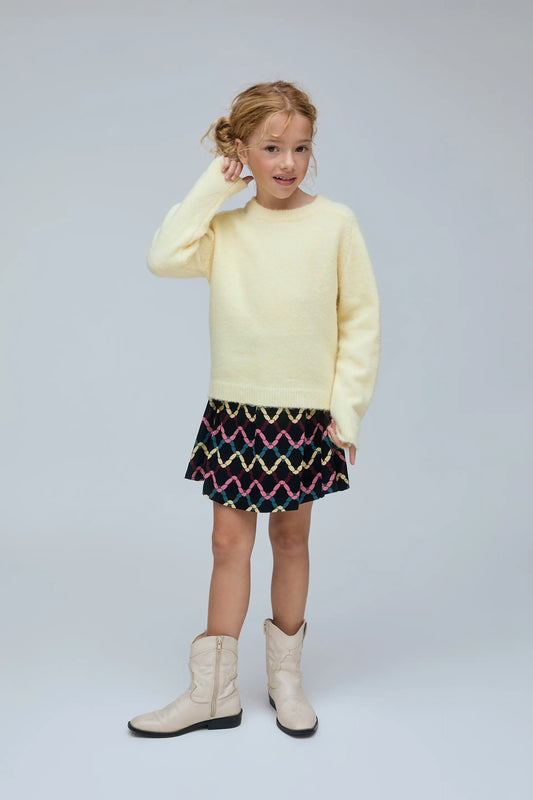 Jersey de niña amarillo claro