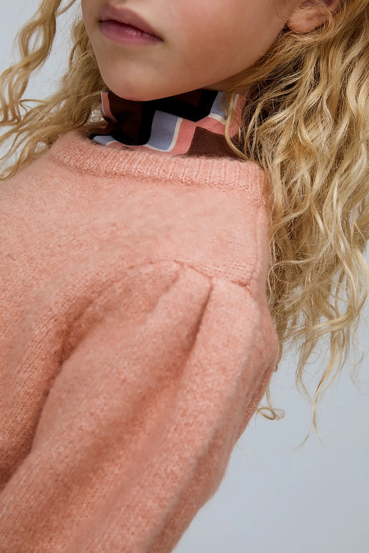 Jersey básico rosa de niña