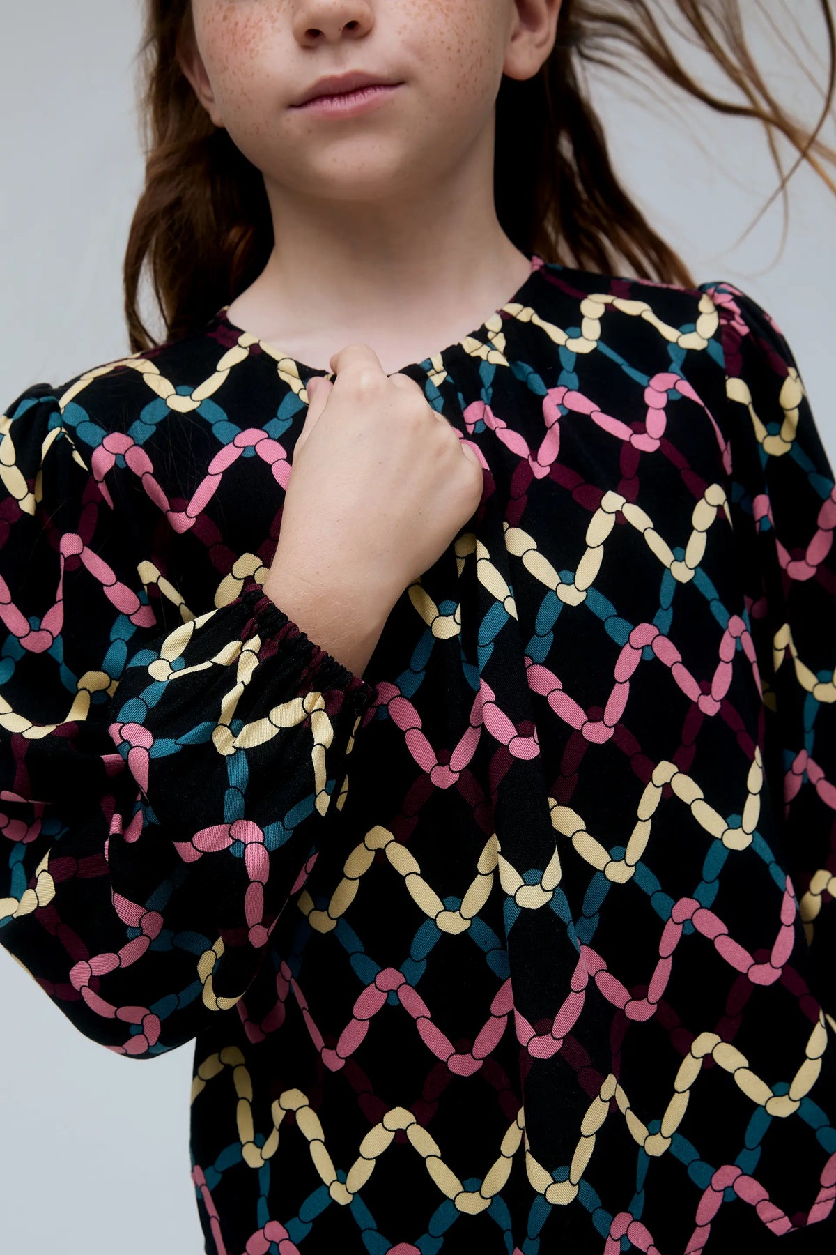 Top de niña con estampado Skein