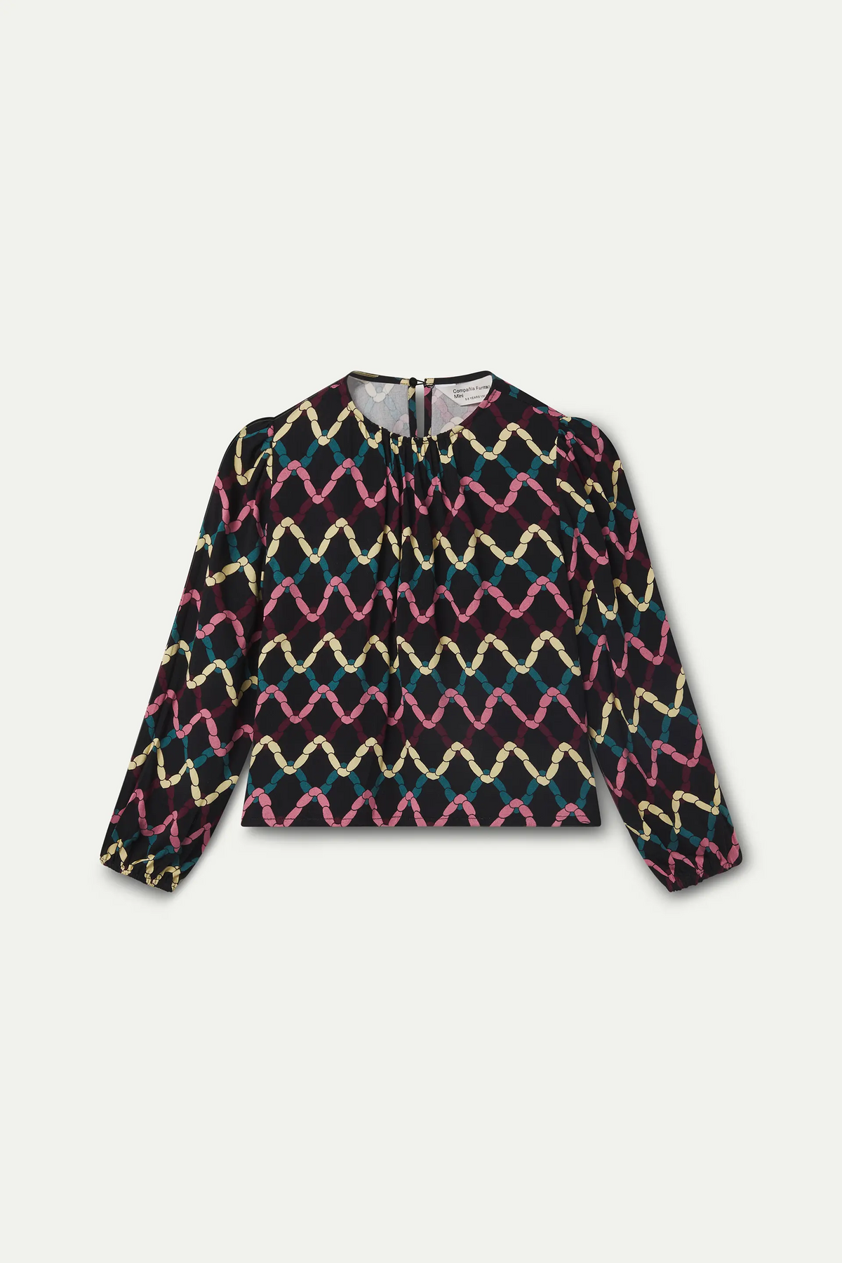 Top de niña con estampado Skein