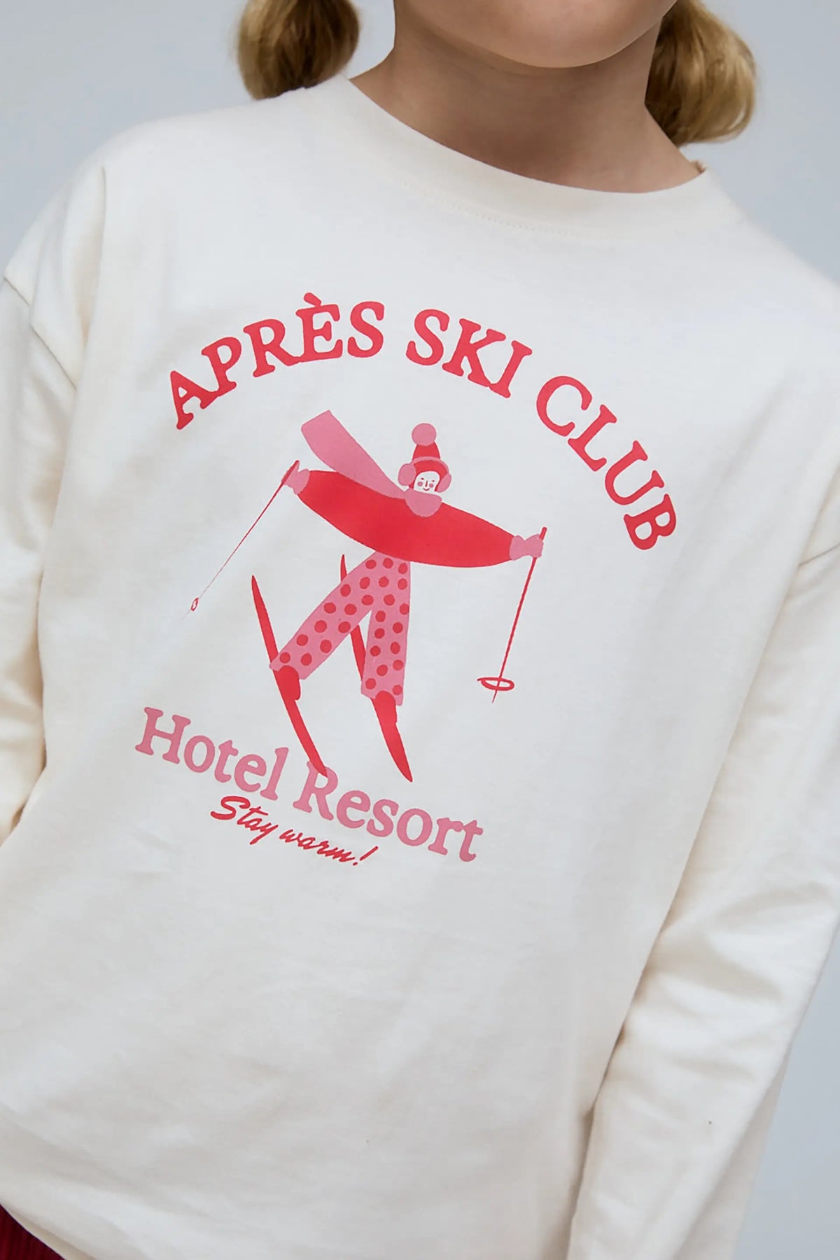 Camiseta 100% algodón de niña con estampado Après Ski Club