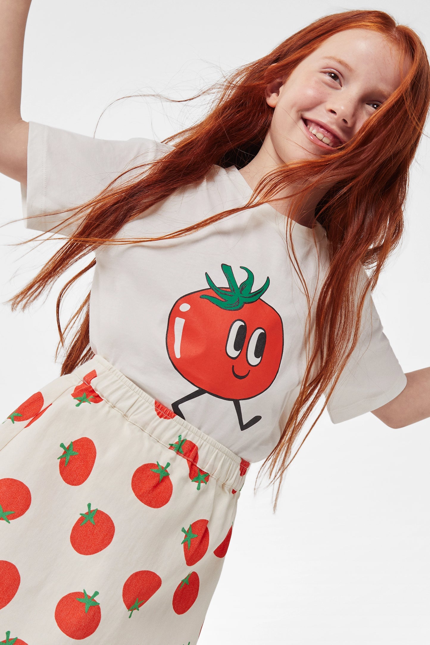 Falda corta de niña | Revival: Tomate Collection